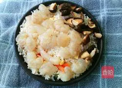 Illustration of how to make bacon and cheese baked rice 6