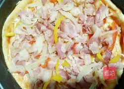 Illustration of how to make delicious pizza with fillings 16