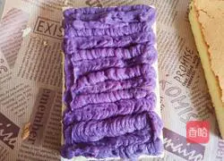 Coconut Purple Sweet Potato Sandwich Cake Recipe Illustration 8
