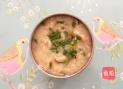 Illustration of how to make mushroom and chicken porridge 5