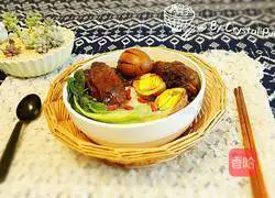 Whole chicken braised pork rice Practice illustration 13