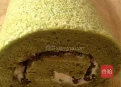 Illustration of Matcha Honey Bean Cake Roll 14