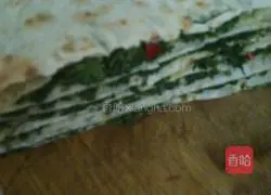 Illustration of how to make shepherd's purse vegetable combination 9