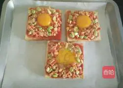 Illustration of how to make French sun eggs 4