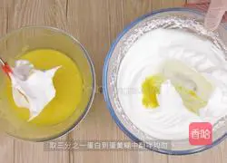 Cocoa two-color cake roll recipe illustration 7