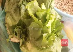Illustration of how to make lettuce wraps 3