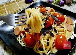 Illustration of how to make Italian tomato pasta 9