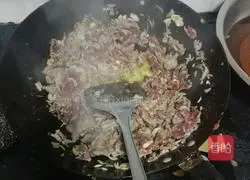 Illustration of how to make cumin-fried beef 3