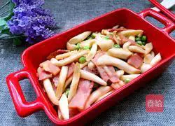 Illustration of how to make fried seafood mushrooms with bacon 10