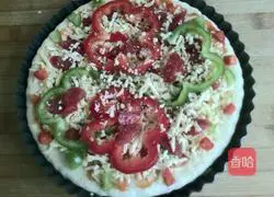 Pictures of how to make pepper and sausage pizza 8