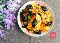 Mu Xu Pork Illustration of how to do it 9