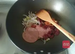 Korean kimchi Illustration of how to make noodles 3