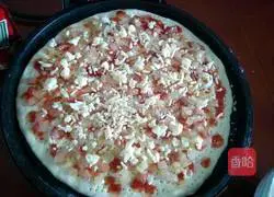 Illustration of making pizza with electric grill 13