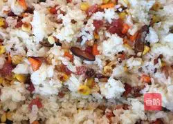 Illustration of how to make mixed rice 6