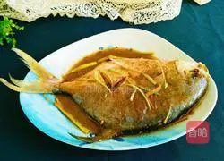 Illustration of home-style braised pomfret 10