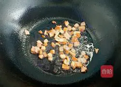 Illustration of how to make avocado and bacon pasta 4