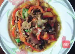 Illustration of how to make stir-fried black pepper beef tenderloin 4