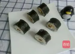Illustration of how to make tuna sushi 8