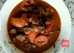 Illustration of tomato beef stew 8