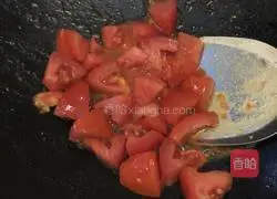 Illustration of how to make tomato, cabbage and tofu 6