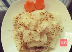 Illustration of how to make sesame and osmanthus yam tablets 9