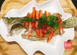 Illustration of how to make steamed mandarin fish 7