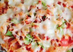 Bacon, ham and shrimp pizza (simple version) ) illustration 9