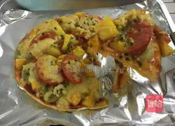 Illustration of how to make fruit pizza (sour, full of vitamin C) 8