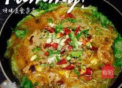 Illustration of how to make spicy beef vermicelli 8