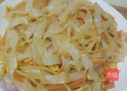 Illustration of how to make fried rice noodles 9