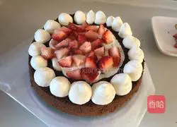 Strawberry Cocoa Naked Cake Recipe Illustration 16