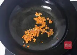 Illustration of how to make shrimp skin vegetable tofu soup 3