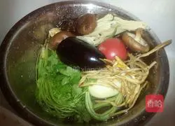 Illustration of how to make a pot of hemp food 1