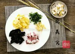 Illustration of the simple version of steamed noodles 3