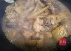 Illustration of Braised Chicken with Mushrooms and Yellow Potatoes 11