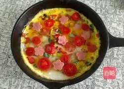 Illustration of how to make egg pizza 8