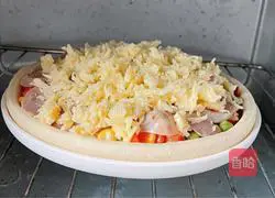 Super Brushed Sausage Pizza Recipe Illustration 9