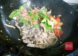 Illustration of how to make fried kidney with kimchi 13