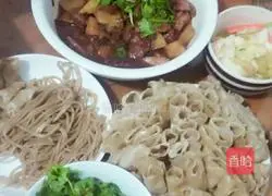 Illustration of how to make oatmeal noodles 10