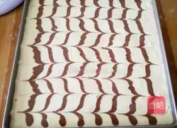 Illustration of how to make Chiba pattern sponge cake sandwich 16