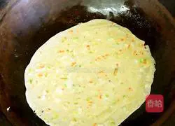 Illustration of how to make egg and vegetable pancakes 6