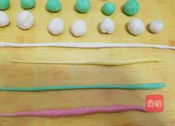 Illustration of how to make colorful vegetable steamed buns 4