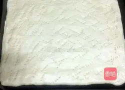 Illustration of how to make meat floss bread 8