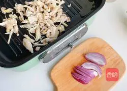 Illustration of making ciabatta sandwich 3