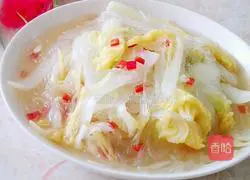 Illustration of how to make vermicelli baby cabbage 10