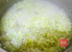 Illustration of how to make white rice and vegetable porridge 8