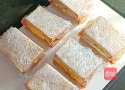 Luncheon meat and eggs Illustration of how to make a sandwich 15