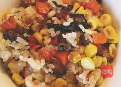 Illustration of how to make mixed rice 8