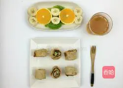 Illustration of how to make Korean barbecue sandwich rolls 9