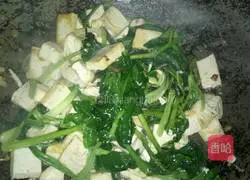 Illustration of how to make spinach and tofu dishes 7